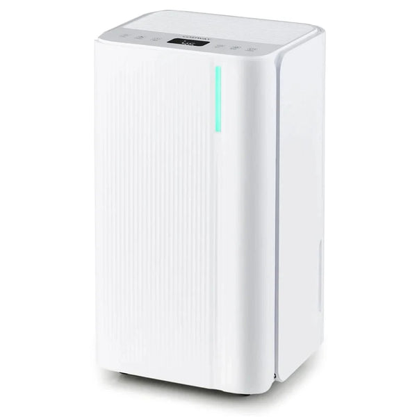 32 Pint Dehumidifier with 3.3FT Drain Hose, 24H Timer & 3 - Color Indicator, 2000 Sq.Ft Portable Dehumidifier for Basement, Bedroom, Bathroom